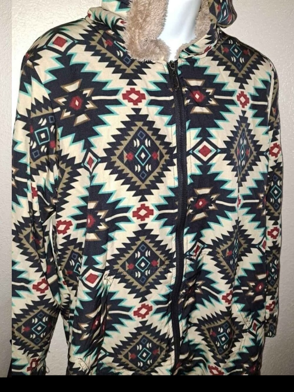 Aztec Hooded Jacket - Picture 3 of 7
